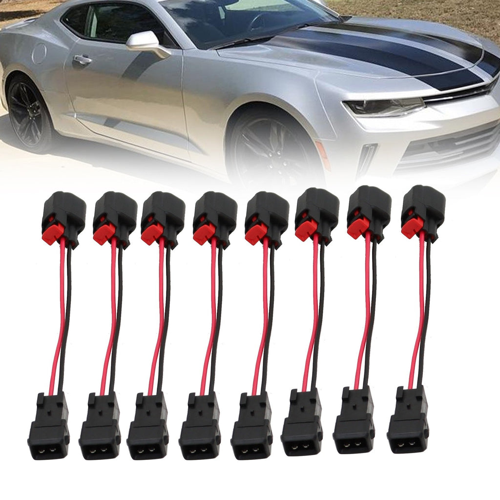 8X Fuel Injector Adapter EV1 to EV6/EV14 USCAR for LS1 LS2 LS3 LT1 Engines