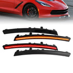 4x Smoke LED Fender Side Marker Lights for 2014-2019 Chevy Corvette C7