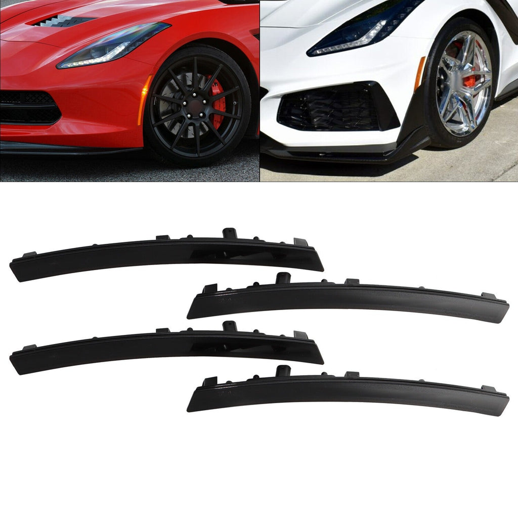 4x Smoke LED Fender Side Marker Lights for 2014-2019 Chevy Corvette C7