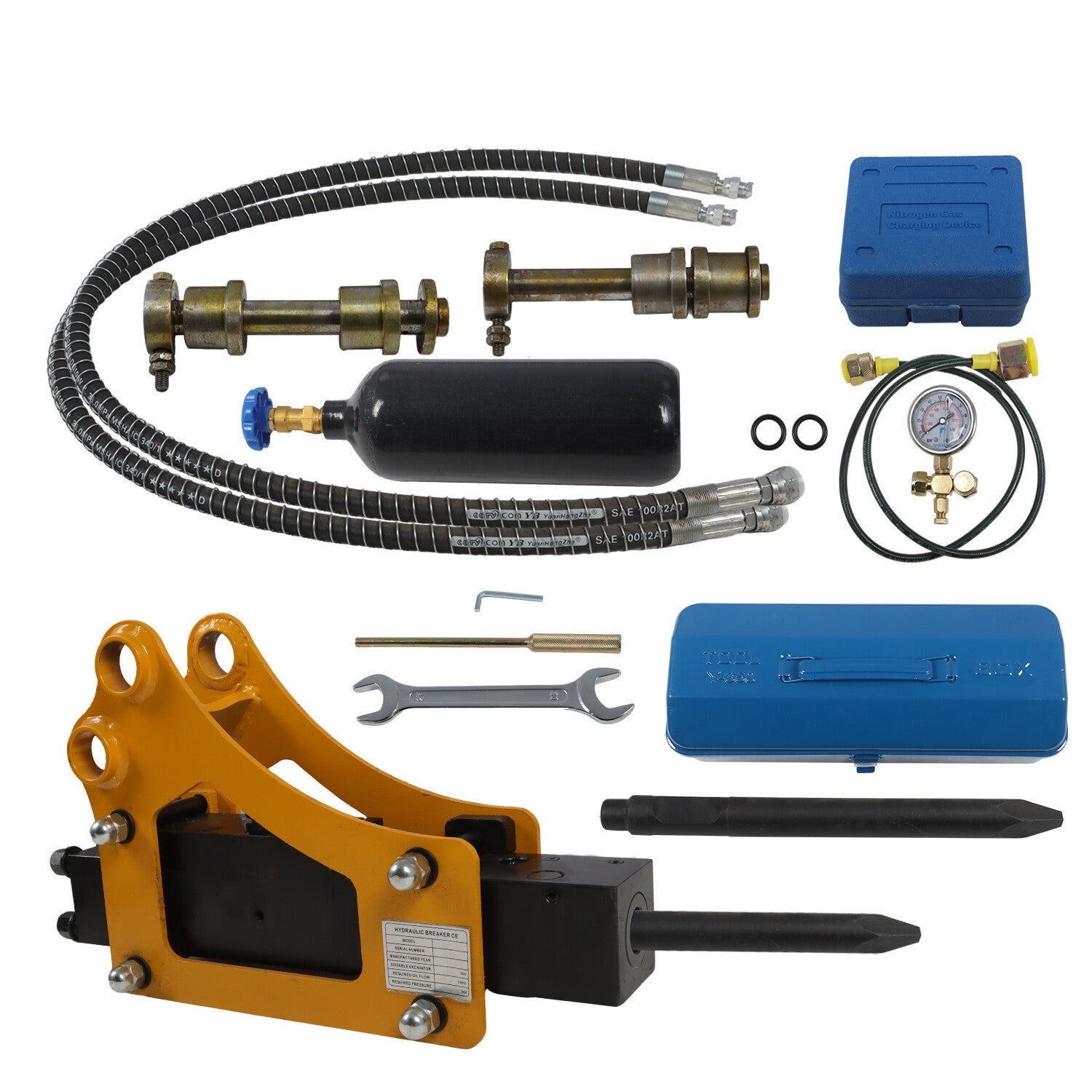 Hydraulic Rock Breaker Hammer Accessories for Small Excavators