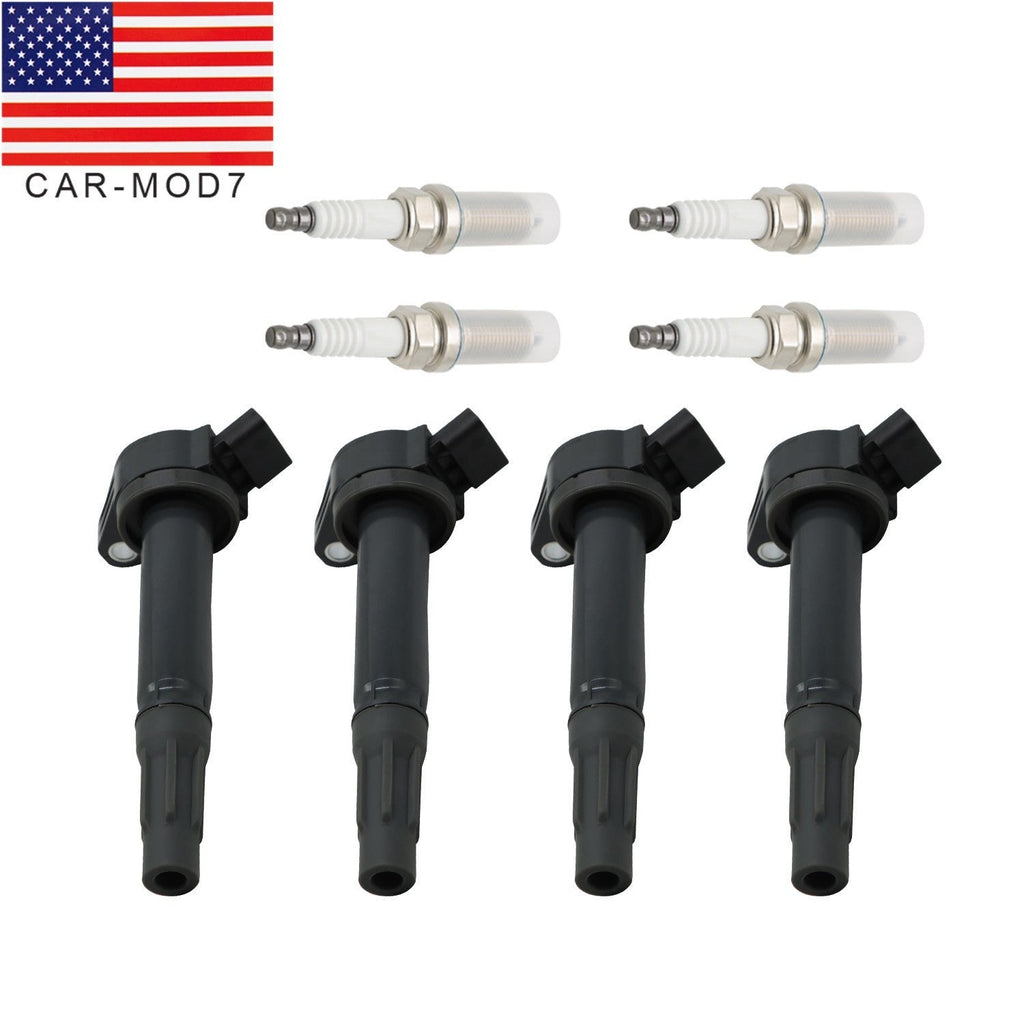 4PCS Ignition Coil & Spark Plug Set for Toyota Camry RAV4 Avalon L4 2.5L US