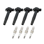 4PCS Ignition Coil & Spark Plug Set for Toyota Camry RAV4 Avalon L4 2.5L US