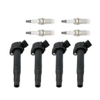 4PCS Ignition Coil & Spark Plug Set for Toyota Camry RAV4 Avalon L4 2.5L US