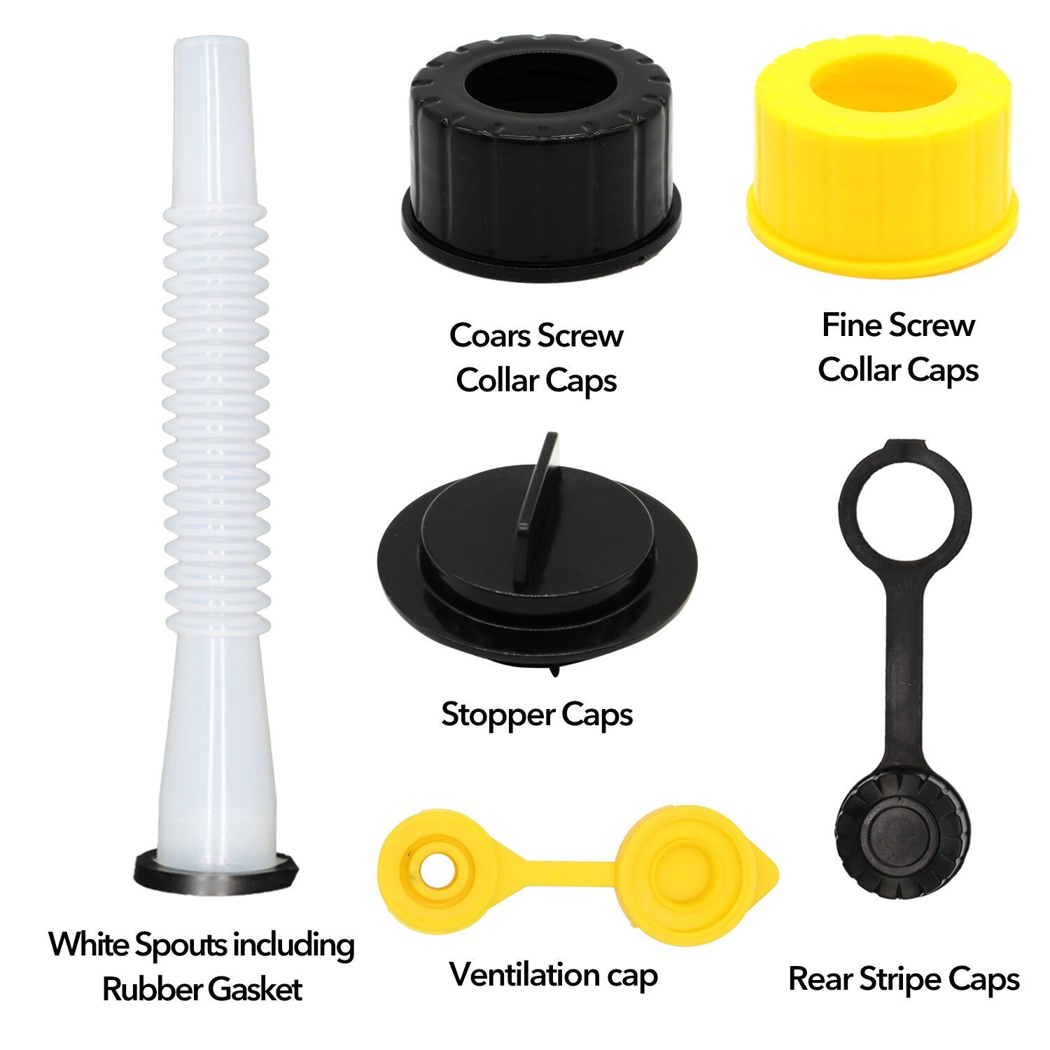 5 Sets Replacement Gas Can Spouts for Blitz, Midwest, Scepter & Briggs & Stratto