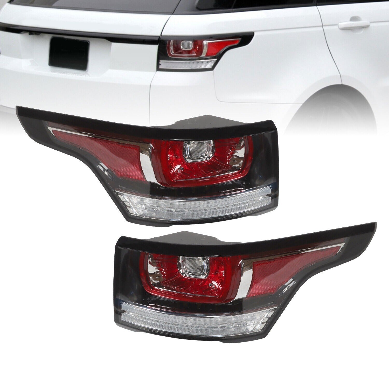LED Tail Lights Pair Left & Right for 2014-2017 Land Rover Range Rover Sport