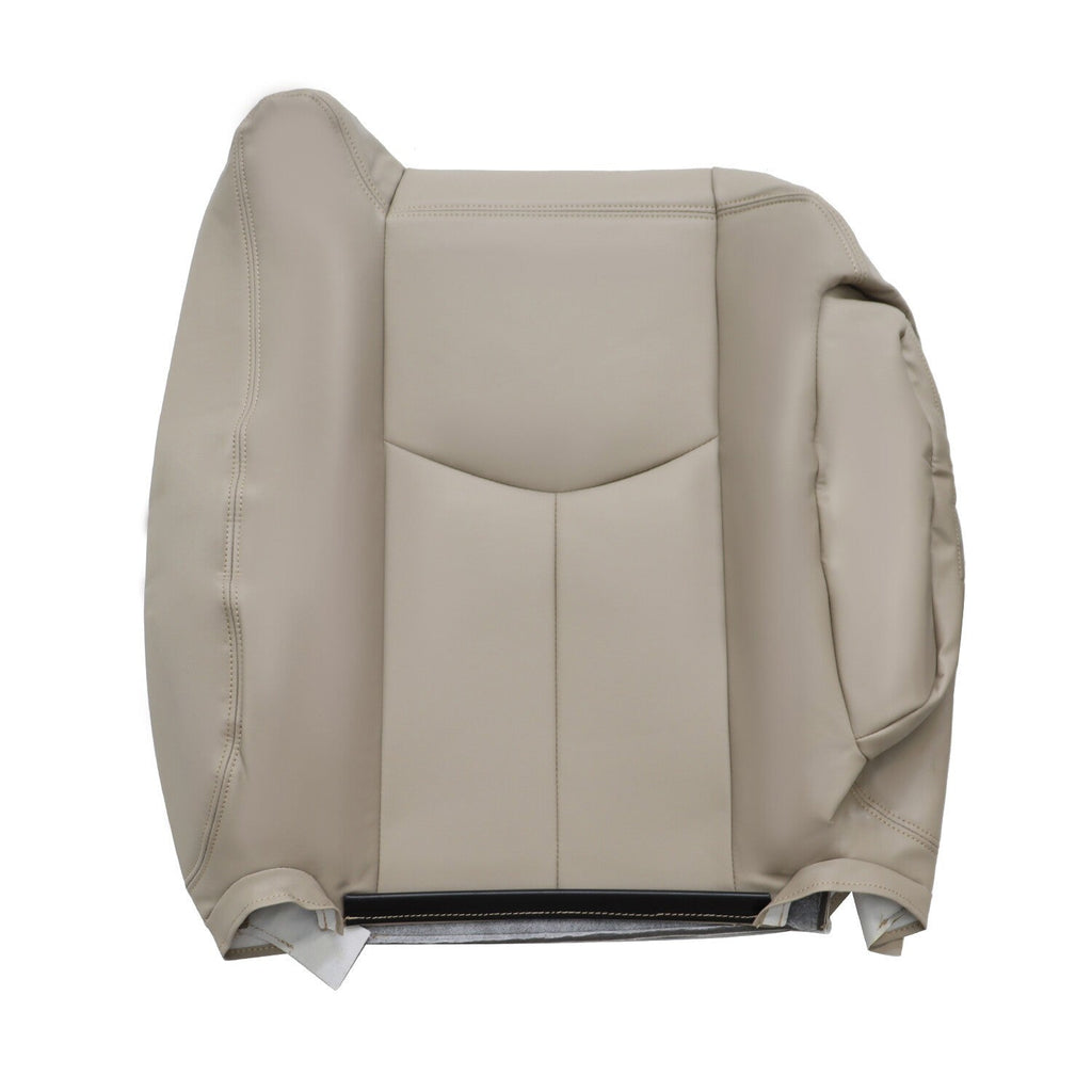 6Pcs Front Leather Seat Covers Light Tan for 2003-2006 Chevy Tahoe GMC Yukon