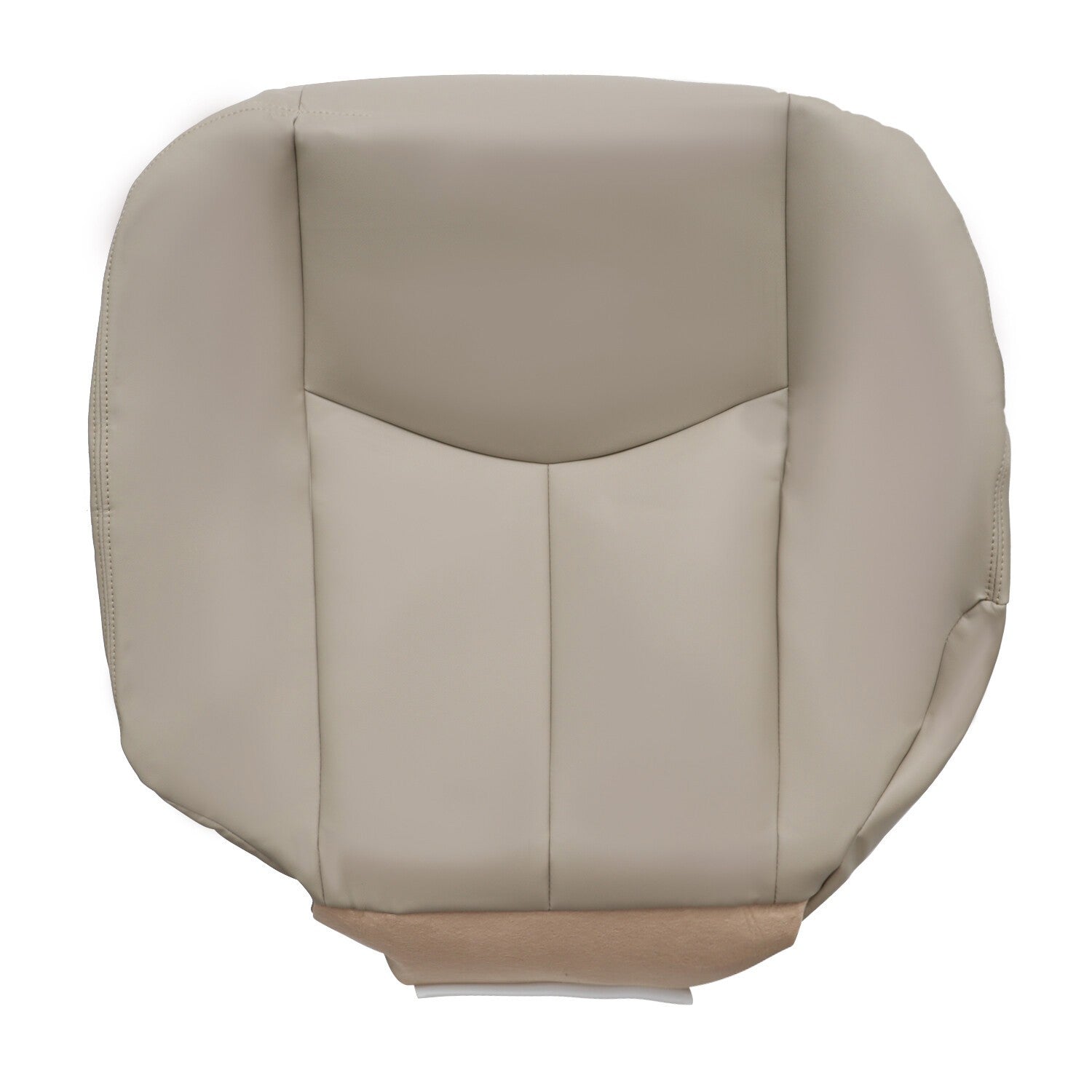 6Pcs Front Leather Seat Covers Light Tan for 2003-2006 Chevy Tahoe GMC Yukon