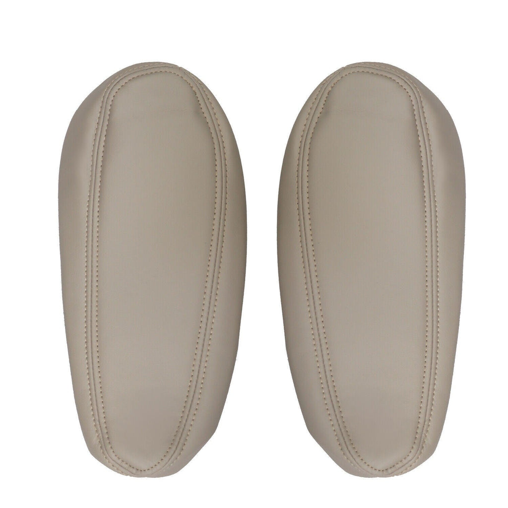 6Pcs Front Leather Seat Covers Light Tan for 2003-2006 Chevy Tahoe GMC Yukon