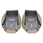 6Pcs Front Leather Seat Covers Light Tan for 2003-2006 Chevy Tahoe GMC Yukon