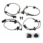 4x Front & Rear ABS Wheel Speed Sensors for Chevy Silverado & GMC Sierra 1500