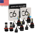 6000K Toyota Camry H11+9005 LED Headlight & Fog Light Bulbs Kit High/Low Beam