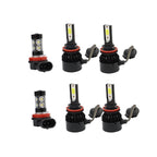 6000K Toyota Camry H11+9005 LED Headlight & Fog Light Bulbs Kit High/Low Beam