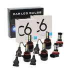 6000K Toyota Camry H11+9005 LED Headlight & Fog Light Bulbs Kit High/Low Beam