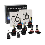 6000K Toyota Camry H11+9005 LED Headlight & Fog Light Bulbs Kit High/Low Beam