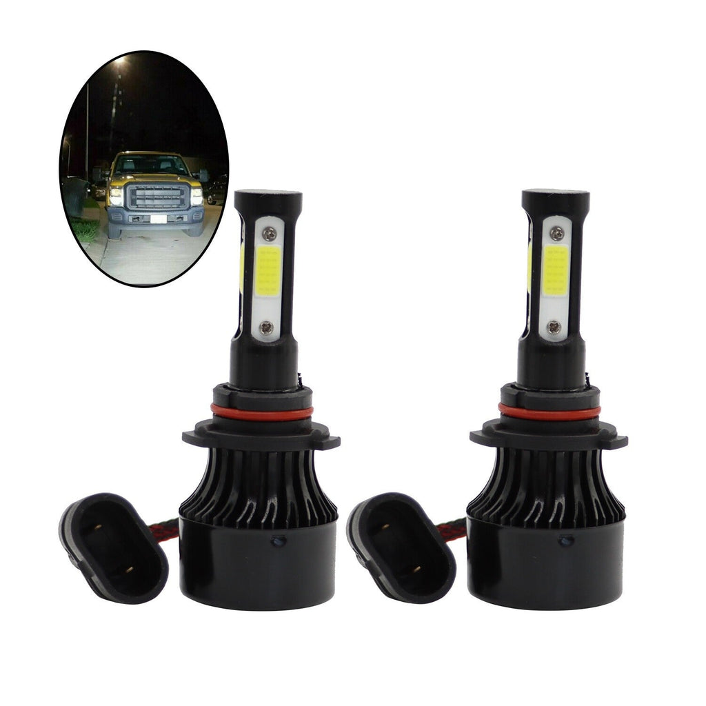 9012 HIR2 LED Headlight Bulb Kit 6000K Super Bright White High Low Beam