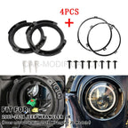 7" Headlight Mount Bracket Ring Set for 2007-2018 Jeep Wrangler JK