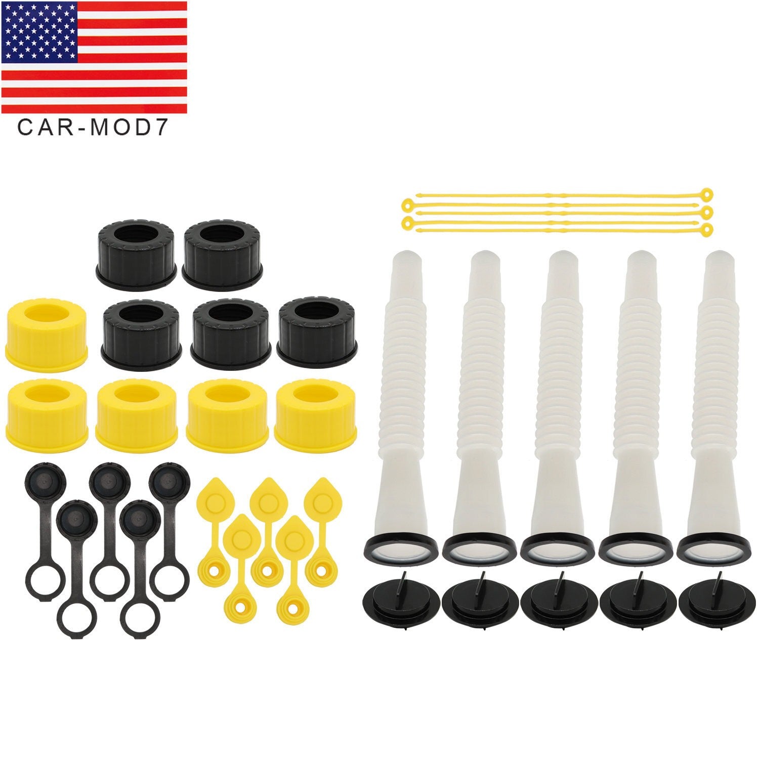 5 Sets Gas Can Spouts Replacement for Blitz, Midwest, Scepter & Briggs Stratton