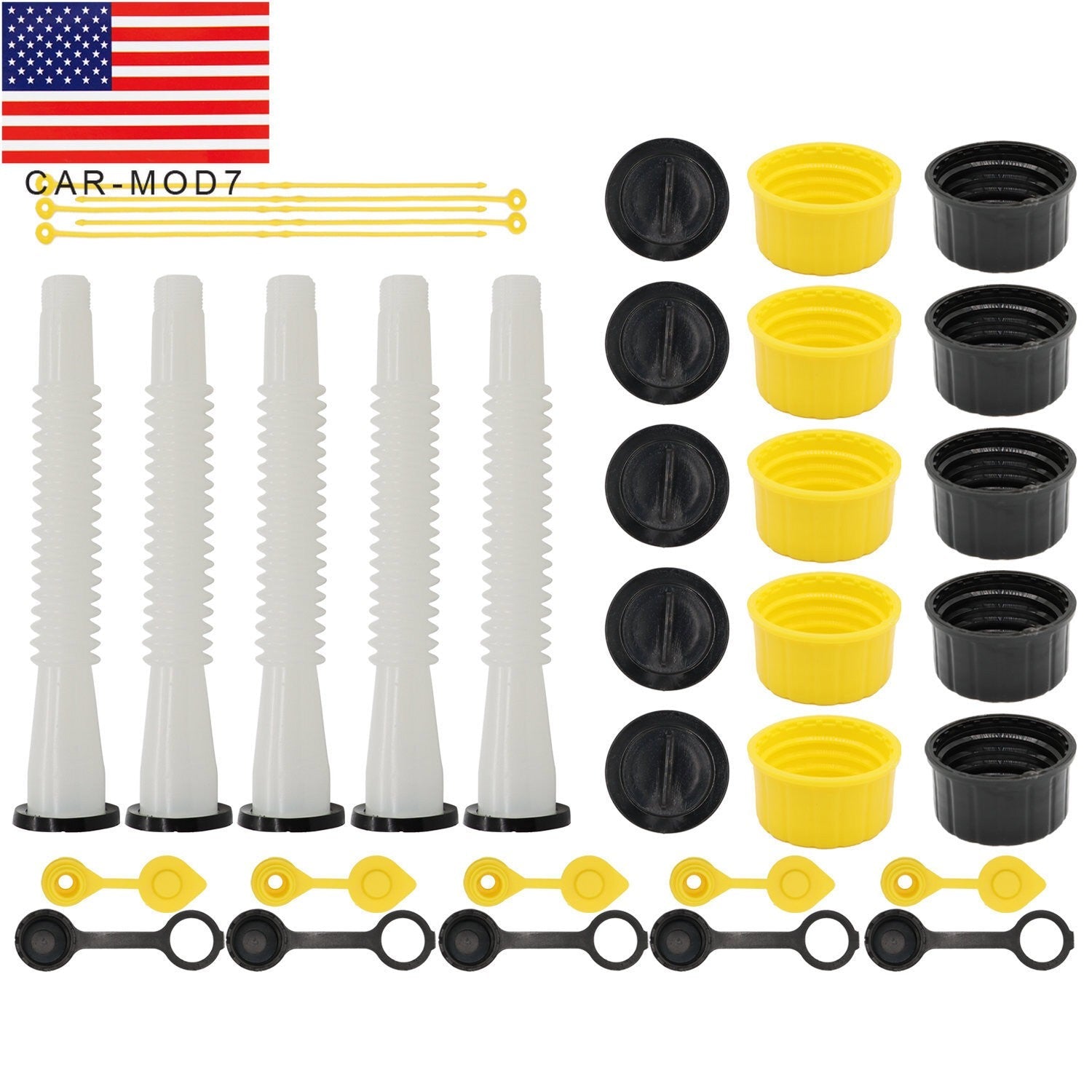 5 Sets Gas Can Spouts Replacement for Blitz, Midwest, Scepter & Briggs Stratton