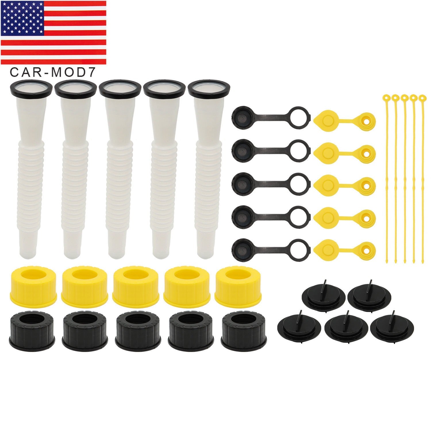 5 Sets Gas Can Spouts Replacement for Blitz, Midwest, Scepter & Briggs Stratton