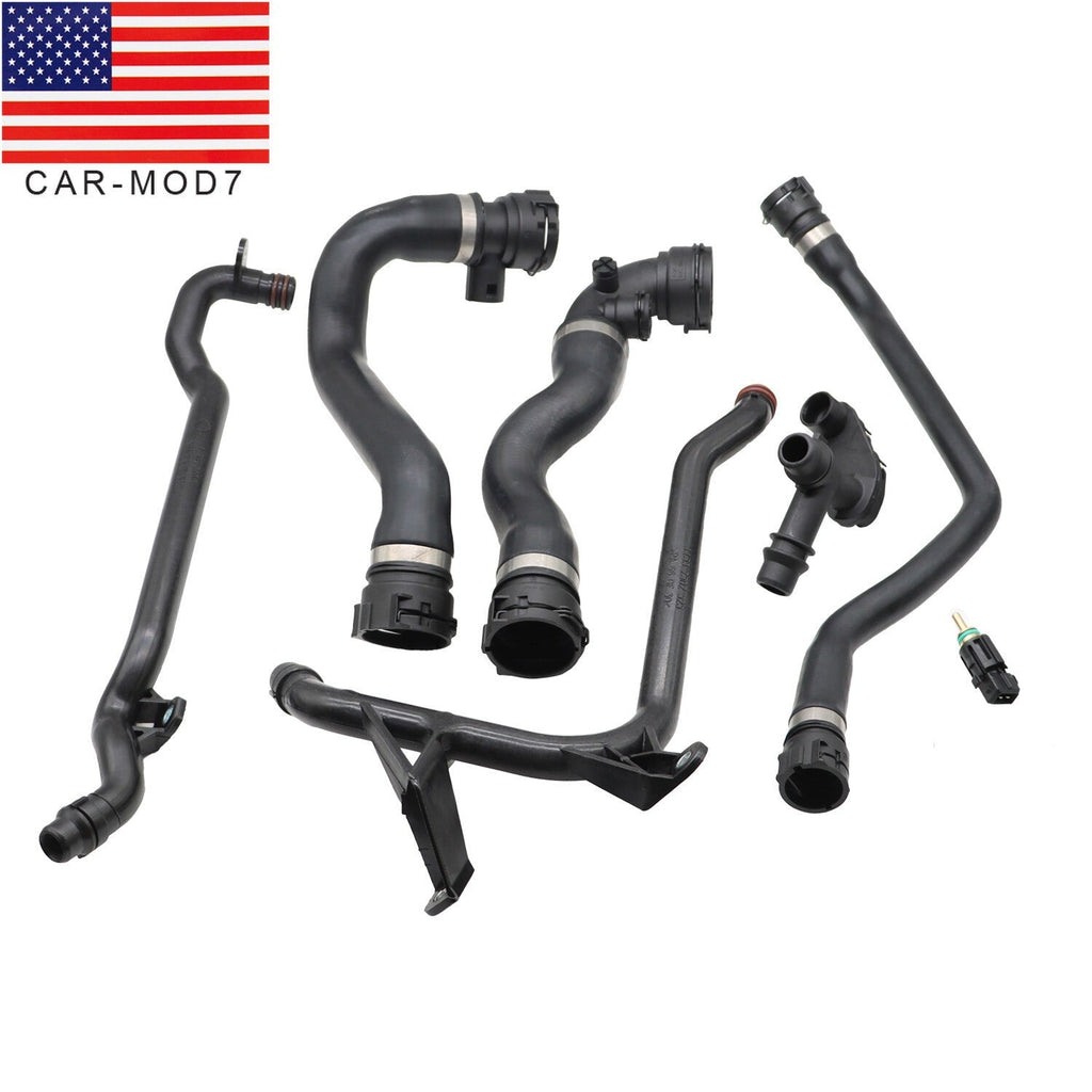 7 Pcs Expansion Tank Coolant Radiator Hose Kit for BMW 323 325 328 330 New