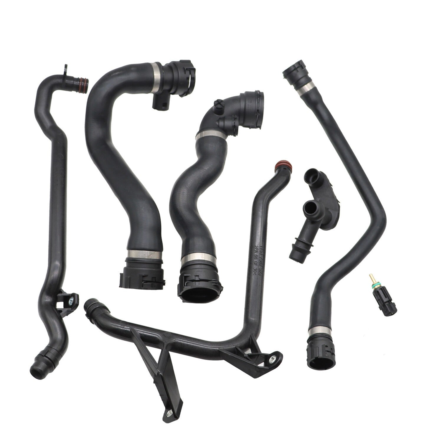 7 Pcs Expansion Tank Coolant Radiator Hose Kit for BMW 323 325 328 330 New