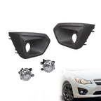 2012-2014 Subaru Impreza Front Bumper Fog Lights with Cover Bezel Pair