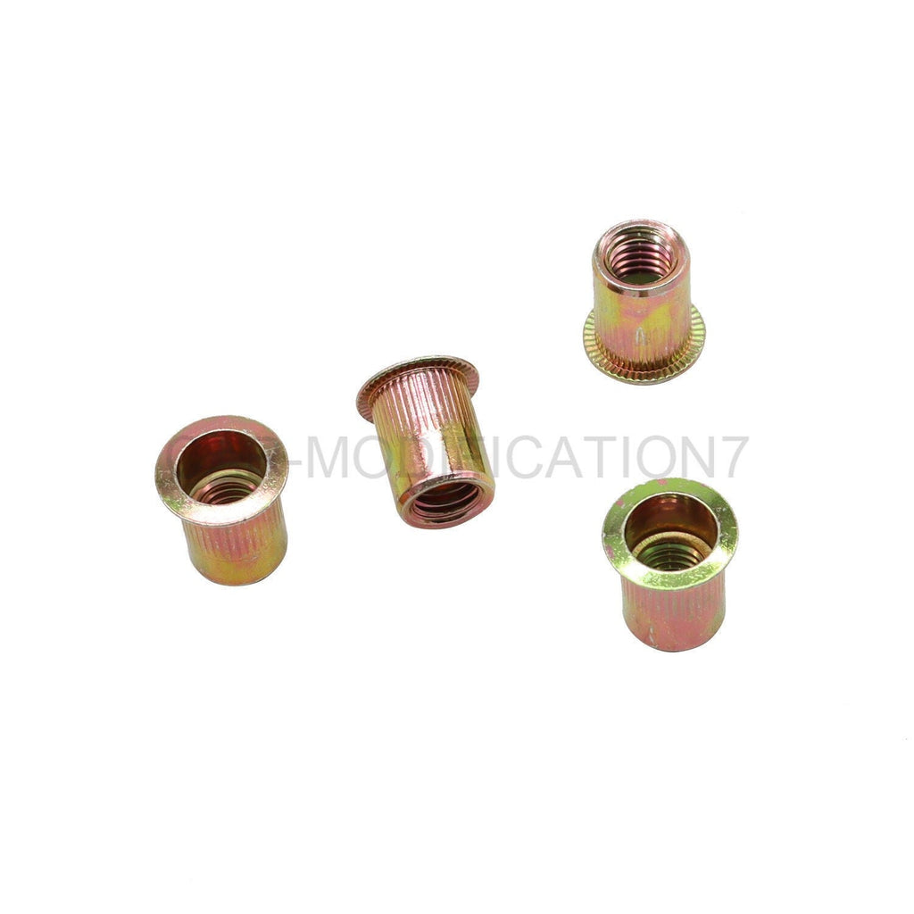 50Pcs 3/8-16 Zinc Plated Carbon Steel Rivet Nut Rivnut Insert Nutsert