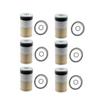 6-Pack Baldwin Fuel Water Filter for Detroit 23529168 FS19624 PF7748 Replacement
