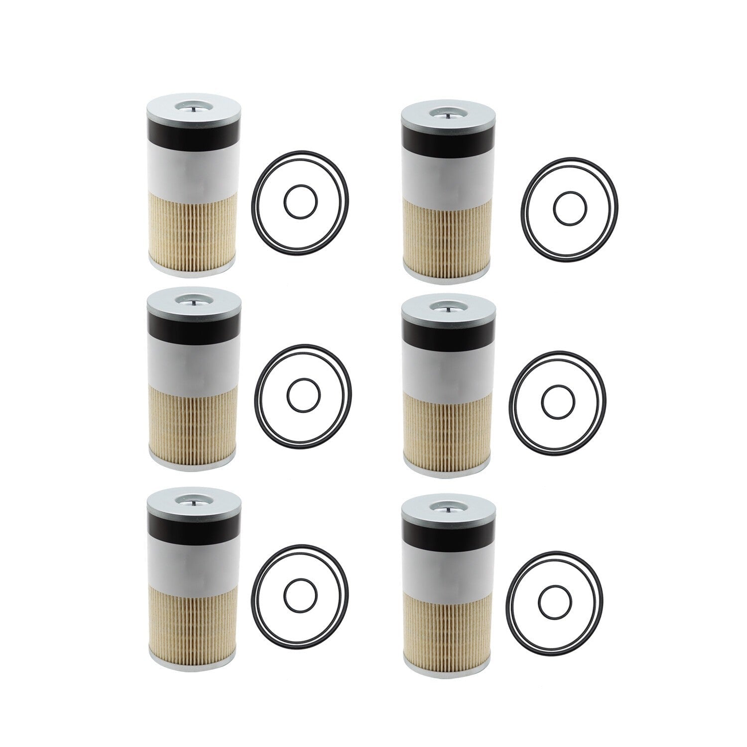 6-Pack Baldwin Fuel Water Filter for Detroit 23529168 FS19624 PF7748 Replacement