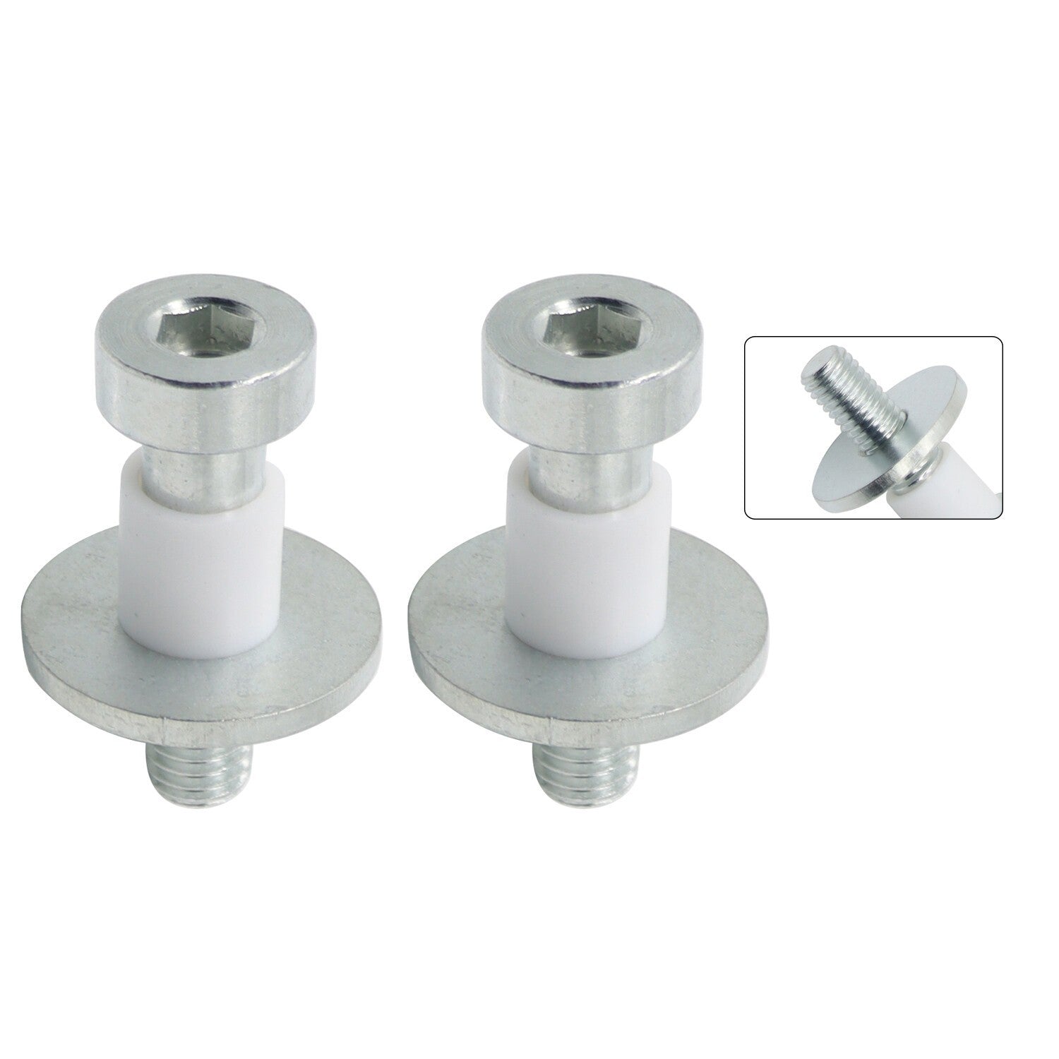 1971-1991 Chevy GMC Truck Blazer Door Latch Lock Striker Bolts Pair 9601750