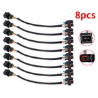 8pcs Fuel Injector Wire Harness Adapter Jetronic EV1 to Mini Delphi Multec 2