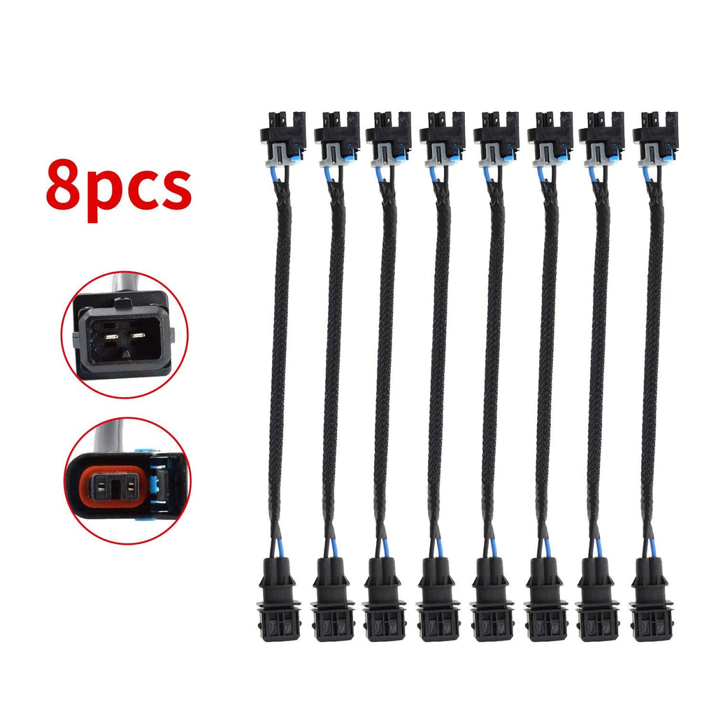 8pcs Fuel Injector Wire Harness Adapter Jetronic EV1 to Mini Delphi Multec 2