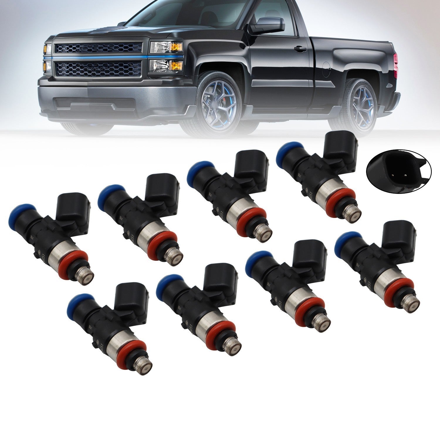 8pcs 42LB Fuel Injectors for 06-15 Chevrolet Corvette LS3 L99 Camaro