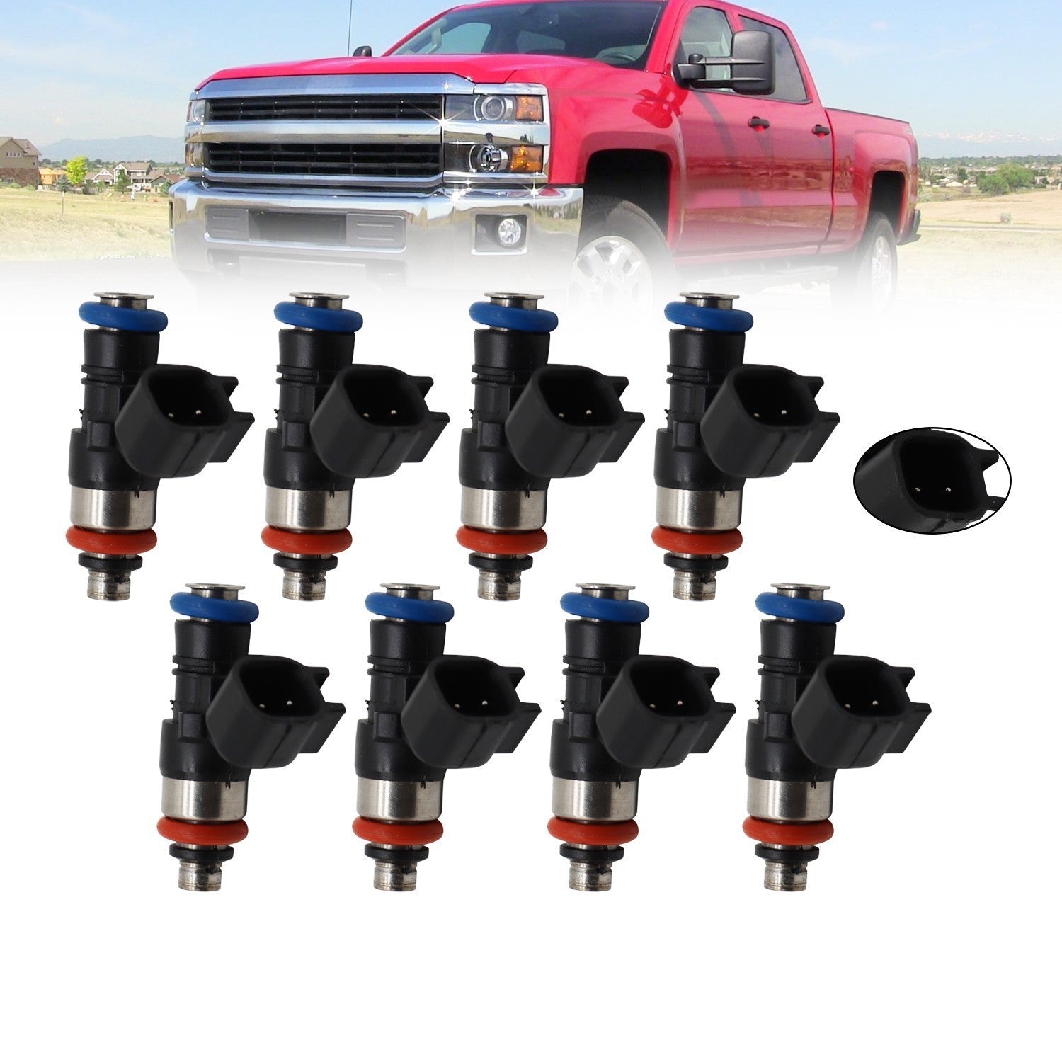 8pcs 42LB Fuel Injectors for 06-15 Chevrolet Corvette LS3 L99 Camaro