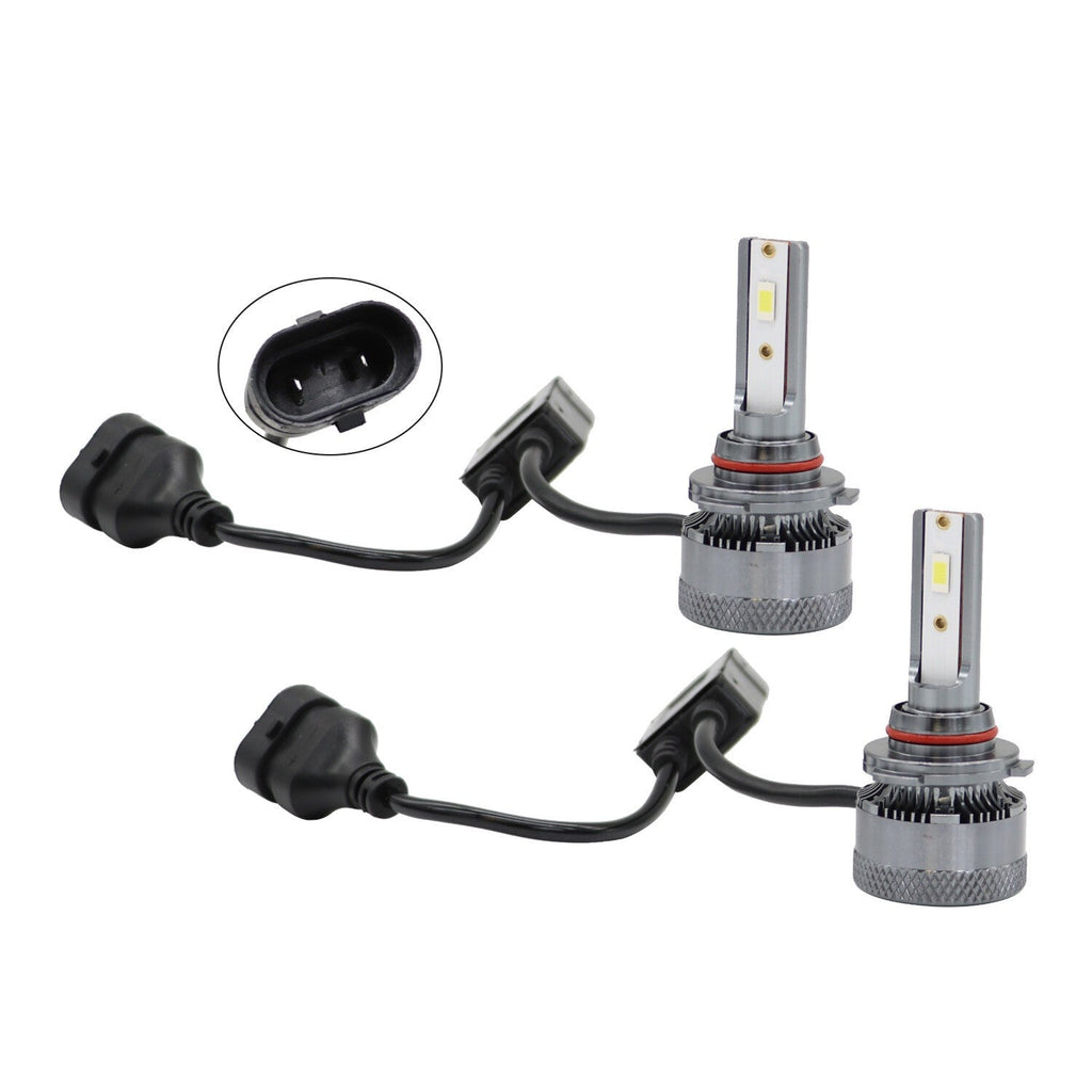 9005 LED Headlight Bulbs Kit 6500K 20000LM High Low Beam 2PCS Super Bright