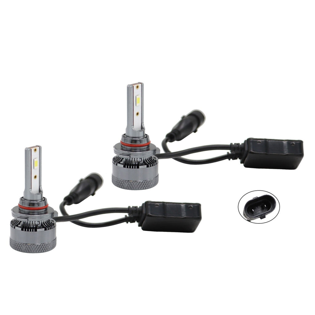 9005 LED Headlight Bulbs Kit 6500K 20000LM High Low Beam 2PCS Super Bright