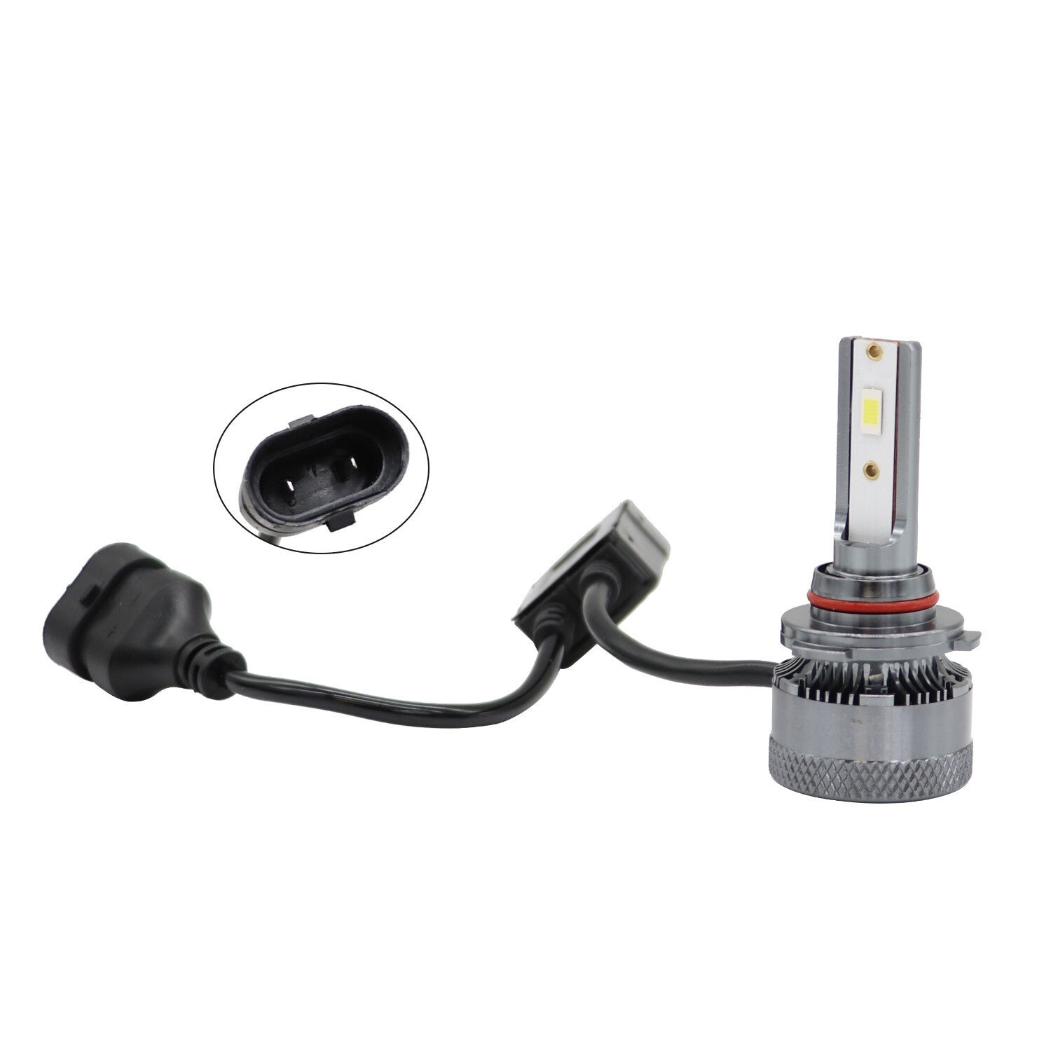 9005 LED Headlight Bulbs Kit 6500K 20000LM High Low Beam 2PCS Super Bright