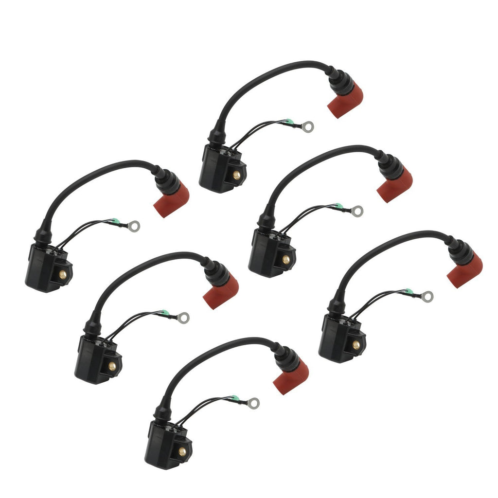 6Pcs Outboard Ignition Coil for Yamaha 100-225HP 6R3-85570-01-00