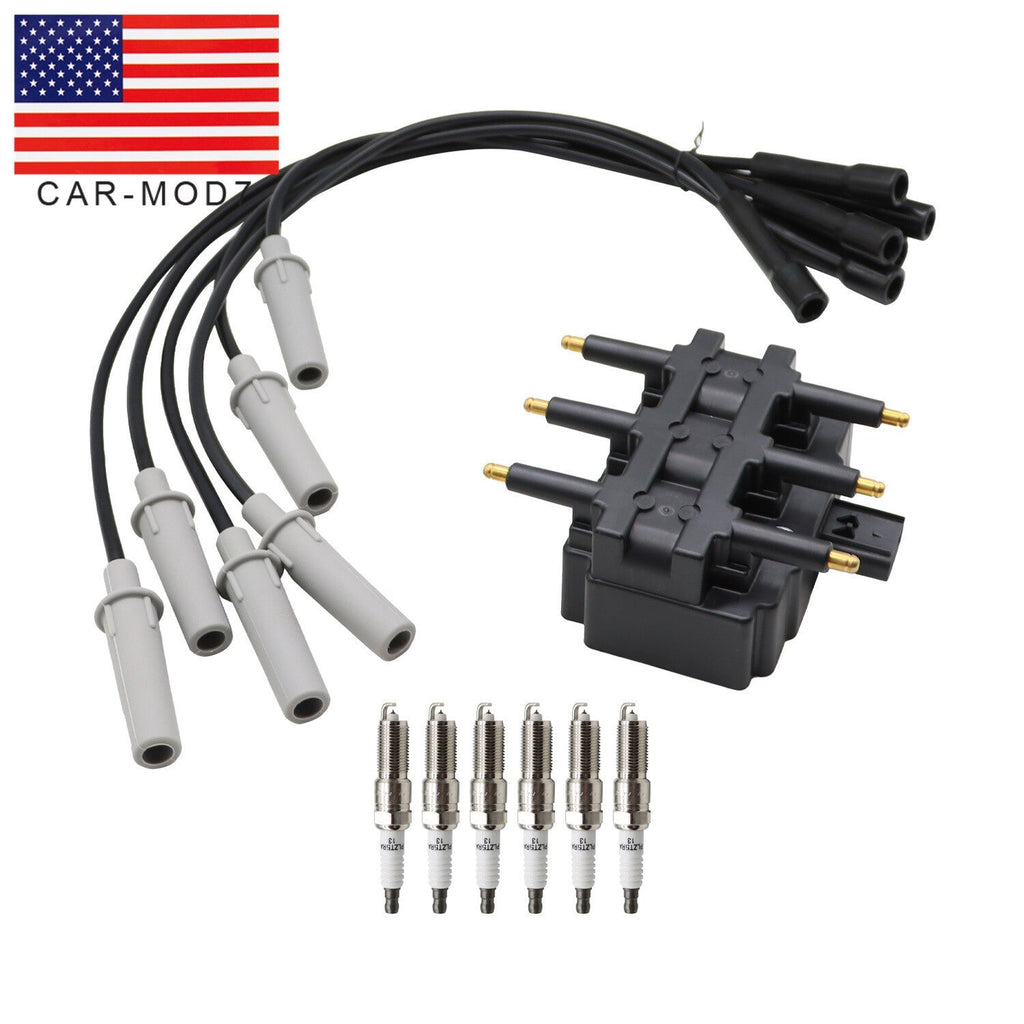 6 Spark Plugs Wire Set Coil Pack for Town & Country Grand Caravan 3.3L 3.8L