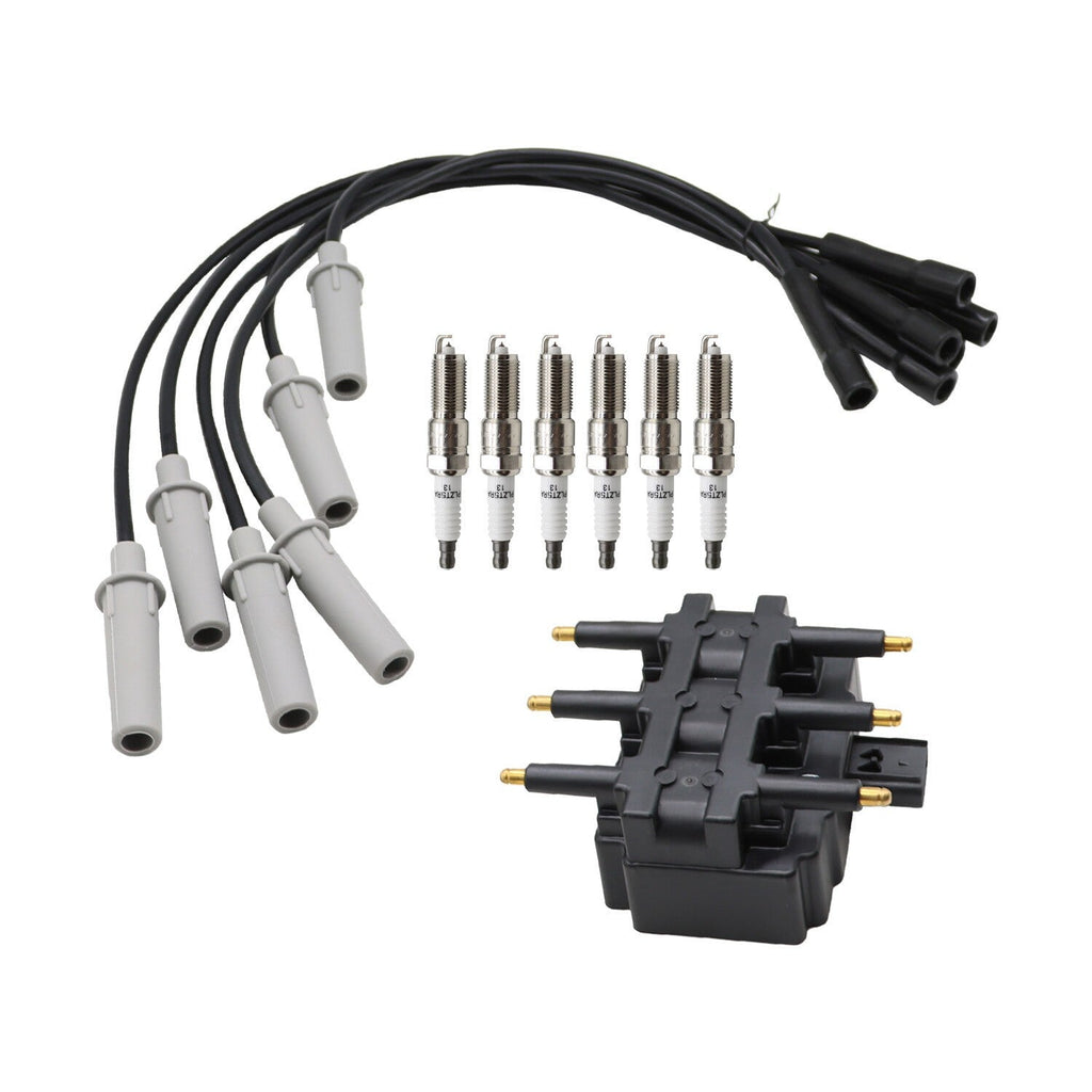 6 Spark Plugs Wire Set Coil Pack for Town & Country Grand Caravan 3.3L 3.8L