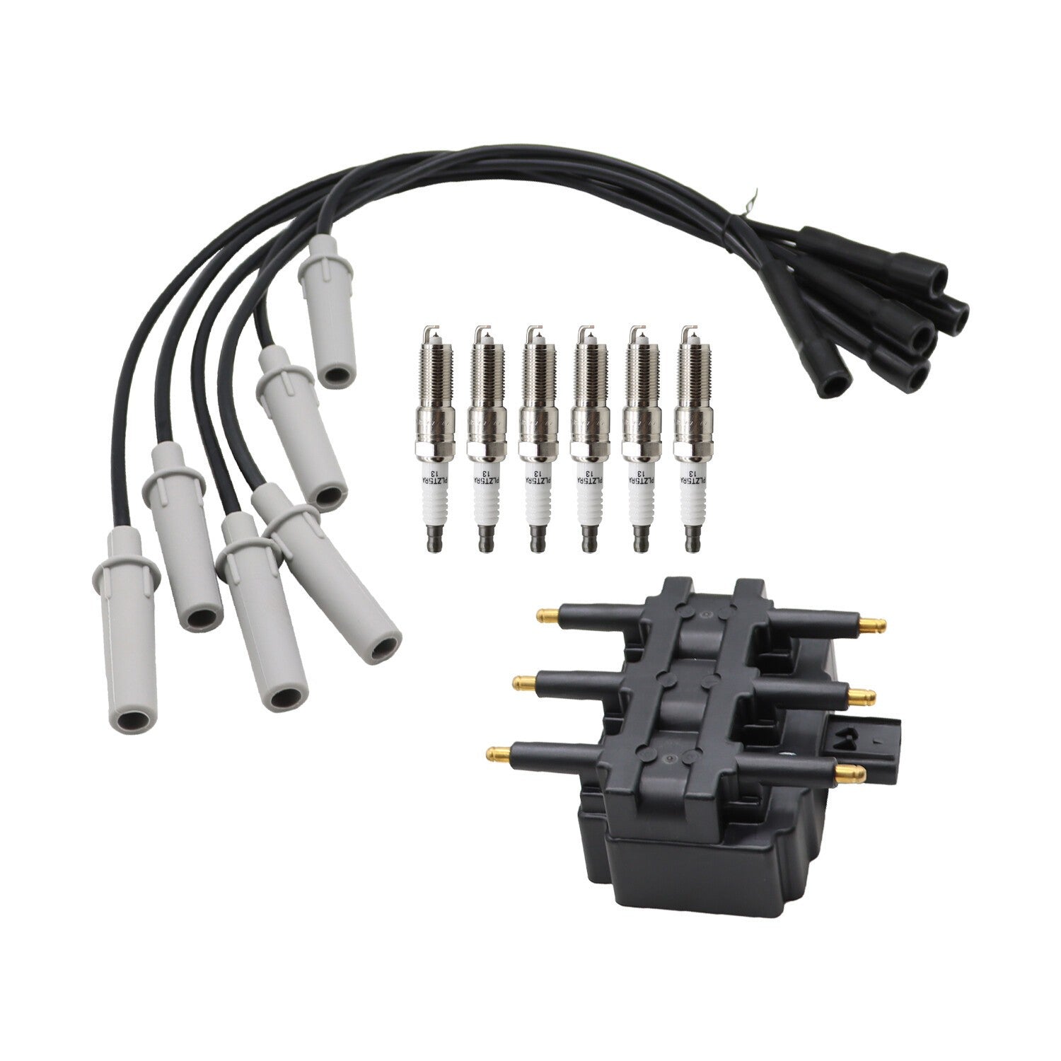 6 Spark Plugs Wire Set Coil Pack for Town & Country Grand Caravan 3.3L 3.8L