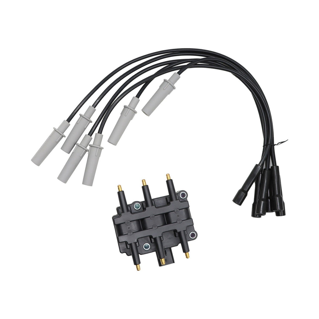 6 Spark Plugs Wire Set Coil Pack for Town & Country Grand Caravan 3.3L 3.8L
