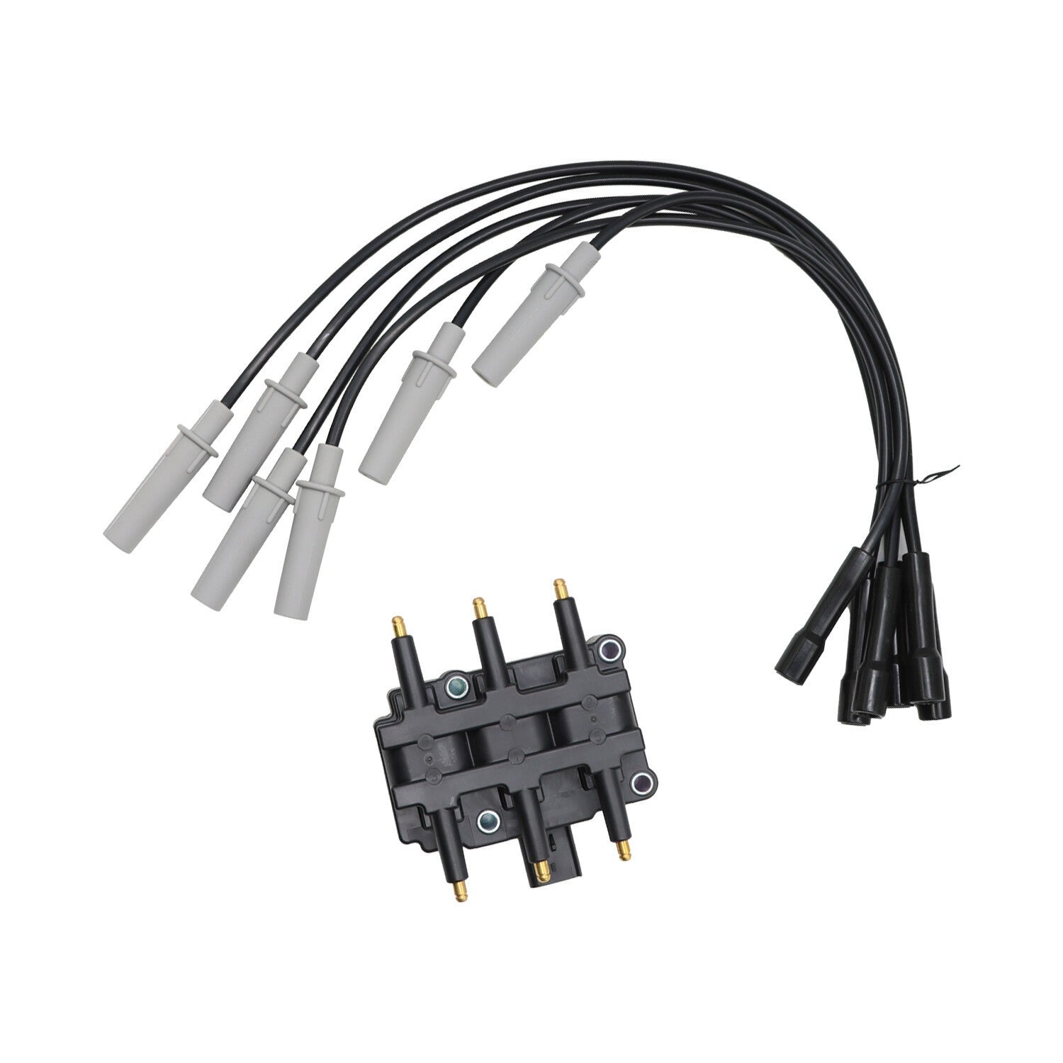 6 Spark Plugs Wire Set Coil Pack for Town & Country Grand Caravan 3.3L 3.8L