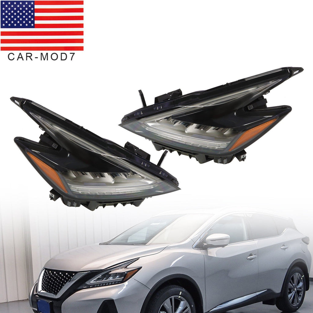 LED Headlight Pair for 2019-2021 Nissan Murano Driver & Passenger Side