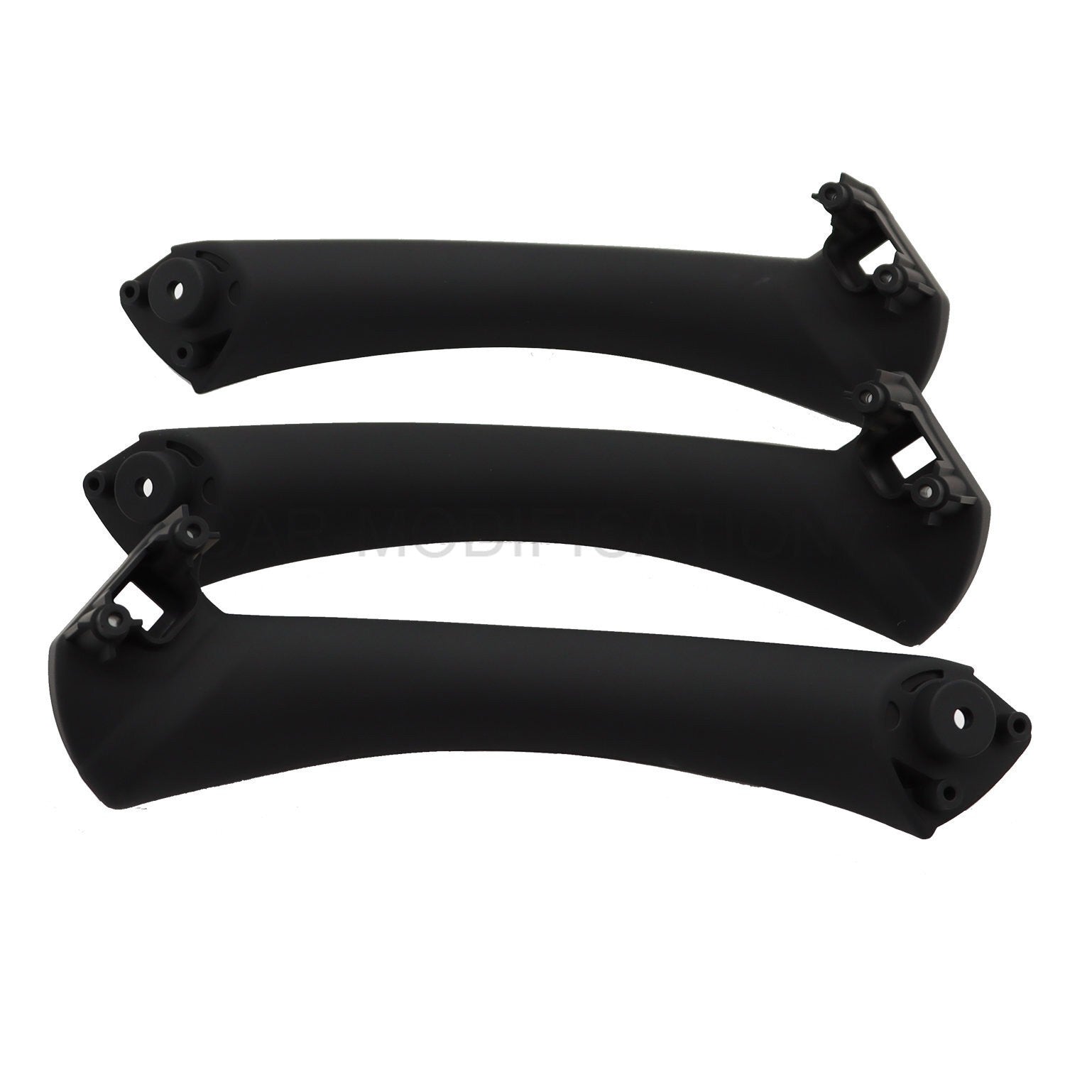 6Pcs Black Inner Door Handle Pull Trim Cover for BMW E90 2006-2011