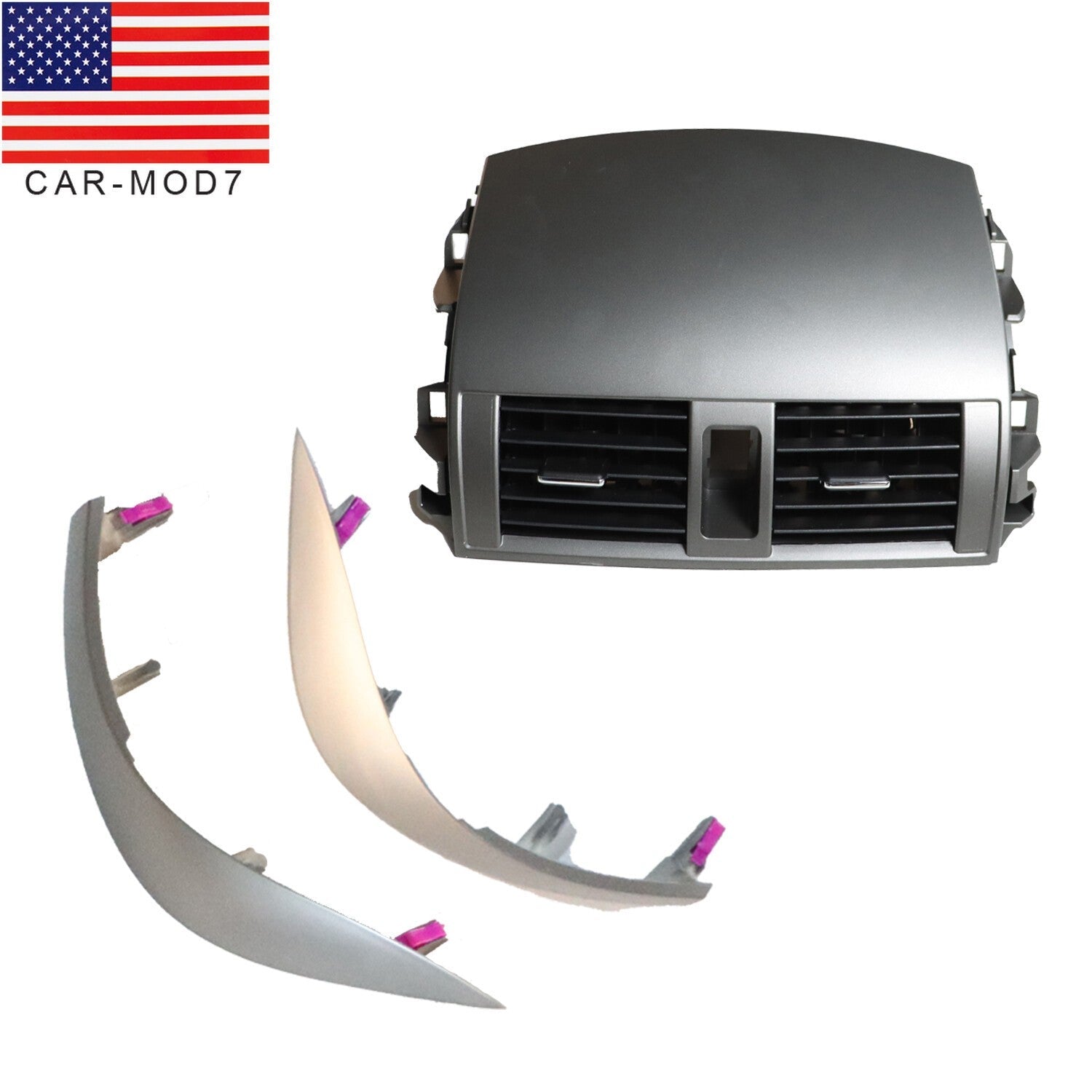 Center Dash A/C Air Vent Panel w/ Trim Strip for 2009-2013 Toyota Corolla