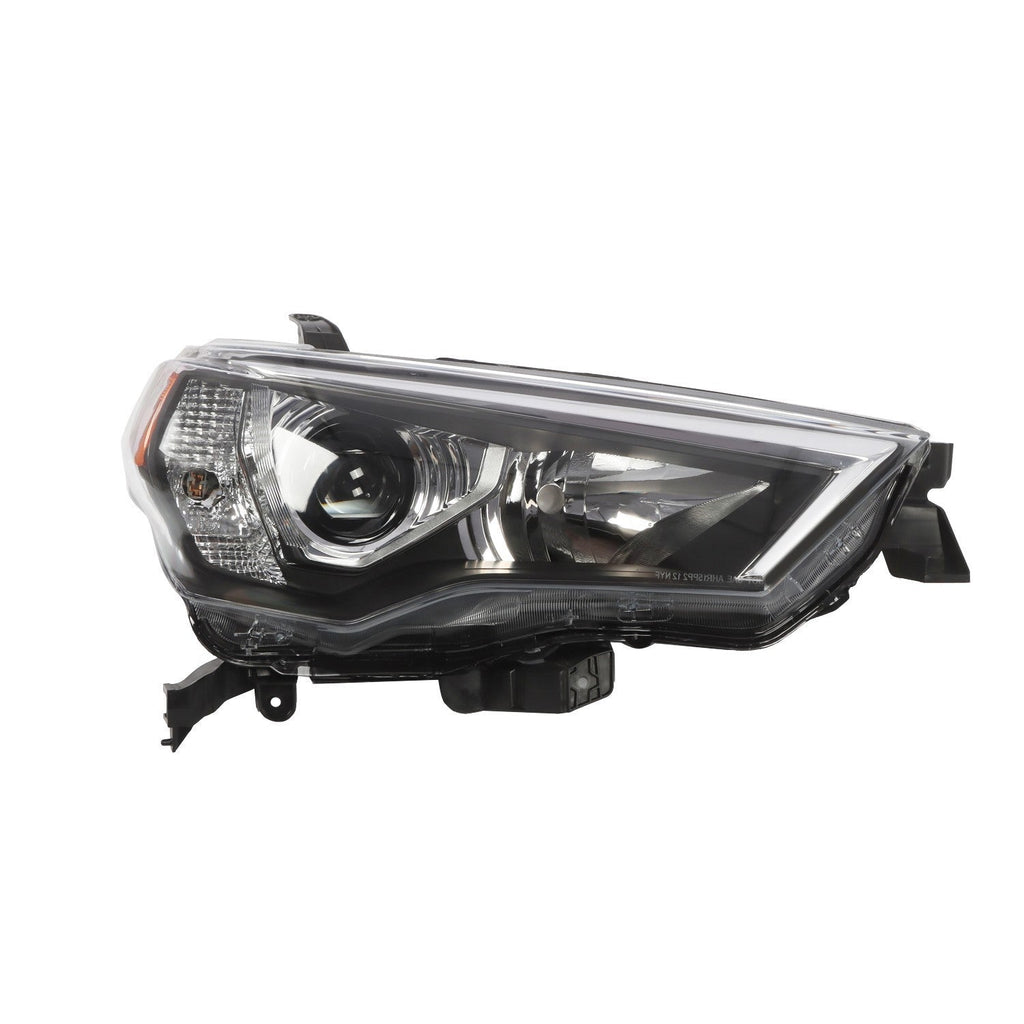 Black Front Headlight Right Side Replacement for 2021-2023 Toyota 4Runner