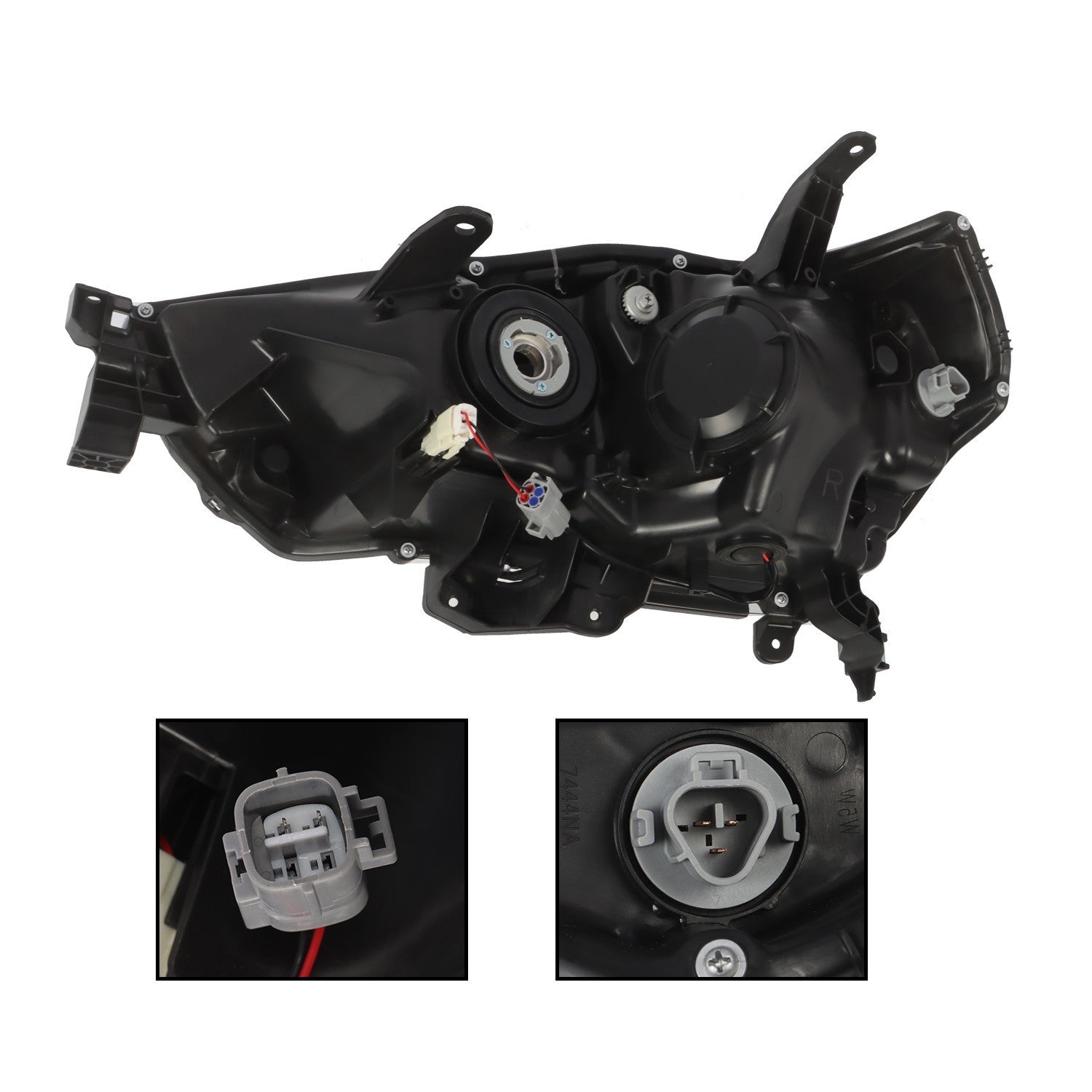 Black Front Headlight Right Side Replacement for 2021-2023 Toyota 4Runner