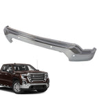 Chrome Front Bumper Face Bar w/ Sensor Holes for 2019-2021 GMC Sierra 1500
