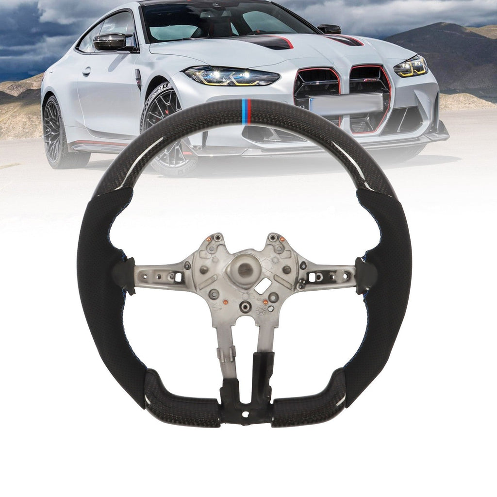 Black Carbon Fiber Steering Wheel for BMW M2 M3 M4 F80 F15 F30 M Sports